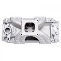 Edelbrock Intake Manifold Victor Jr. Single Plane Aluminium Natural Square Bore Oval Port For Chevrolet Big Block Each EB2904