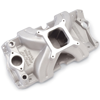 Edelbrock Intake Manifold Victor Single Plane Aluminium Natural Square Bore For Chevrolet 302/327/350/400 Each EB2968