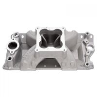 Edelbrock Intake Manifold Super Victor Single Plane Aluminium Natural Dominator For Chevrolet 302/327/350/400 Each EB2970