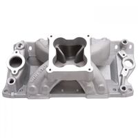 Edelbrock Intake Manifold Super Victor Single Plane Aluminium Natural Dominator Raised Port For Chevrolet Small Block Each EB2971