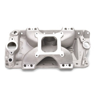 Edelbrock Intake Manifold Victor Single Plane Aluminium Natural Square Bore For Chevrolet 302/327/350/400 Each EB2978