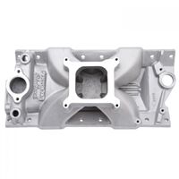 Edelbrock Intake Manifold Victor Jr. Single Plane Aluminium Natural Square Bore For Chevrolet Small Block Each EB2999