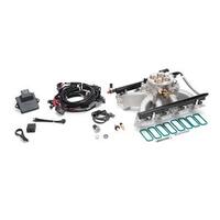 Edelbrock Fuel Injection System Pro-Flo 4 Self-Learning Sequential Multi-Port Satin 450 HP Max Without Tablet Gen III & IV LS Cathedral Port K EB35700