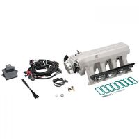 Edelbrock Fuel Injection System Pro-Flo 4 XT Self-Learning Sequential Multi-Port Satin 450 HP Max Without Tablet Gen III & IV LS Cathedral Port EB3572