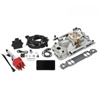 Edelbrock Fuel Injection System Pro-Flo 4 Self-Learning Sequential Multi-Port Satin 450 HP Max With Tablet Pre 1986 Small Block For Chevrolet  EB35760