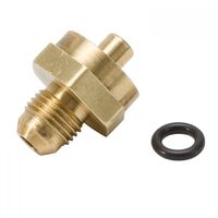 Edelbrock Fitting Pro-Flow Fuel Pressure Regulator Usage -6 AN Male AN Brass Natural Kit EB3577