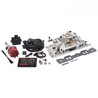 Edelbrock Fuel Injection System Pro-Flo 4 Self-Learning Sequential Multi-Port Satin 450 HP Max With Tablet SB For Chevrolet with Vortec or E-Te EB3578