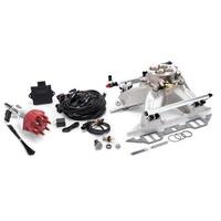 Edelbrock Fuel Injection System Pro-Flo 4 Self-Learning Sequential Multi-Port Satin 550 HP Max Without Tablet BB For Chrysler 413 426 440 Ki EB359100