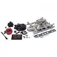 Edelbrock Fuel Injection System Pro-Flo 4 Self-Learning Sequential Multi-Port Satin 550 HP Max With Tablet Small Block For Ford Kit EB35940