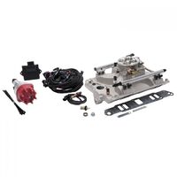 Edelbrock Fuel Injection System Pro-Flo 4 Self-Learning Sequential Multi-Port Satin 450 HP Max Without Tablet For Pontiac 326-455 Kit EB359700