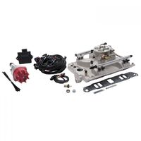 Edelbrock Fuel Injection System Pro-Flo 4 Self-Learning Sequential Multi-Port Satin 550 HP Max Without Tablet For Pontiac 326-455 Kit EB359800