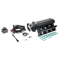 Edelbrock Fuel Injection System Pro-Flo 4 XT Self-Learning Sequential Multi-Port Black Powdercoated 550 HP Max No Tablet Gen III/IV Rectangle P EB3599