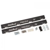 Edelbrock Fuel Rails Pro-Flo XT EFI Aluminium Black Anodized For Chevrolet LS Pair EB3629