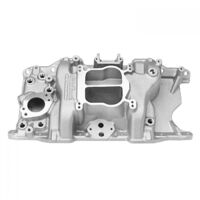 Edelbrock Intake Manifold Performer Dual Plane Aluminium Natural Square/Spread Bore W/EGR. Mopar 318/340/360 Each EB3776