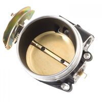 Edelbrock Throttle Body Victor LS Series Aluminium Black Powdercoated 90mm without IAC or TPS GM LS Each EB386403