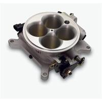 Edelbrock Throttle Body Cast Aluminium Natural 1 000 cfm 4-Barrel Square-Bore Flange MPI GM Style TPS MPI Each EB3878