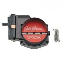 Edelbrock Throttle Body Aluminium Black Anodized 103mm Analog For Ford 5.0L Each EB38988