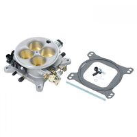 Edelbrock Throttle Body Cast Aluminium Satin 1 000 cfm 4-Barrel Square-Bore Flange MPI Each EB4150