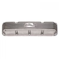 Edelbrock Valve Covers Classic Series stock Cast Aluminium Finned Logo AMC For Jeep Pair EB4199