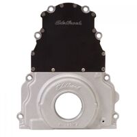 Edelbrock Timing Cover 2-Piece Aluminium for Models with Rear Mounted Camshaft Sensor For Chevrolet 4.8L 5.3L 6.0L Each EB4254