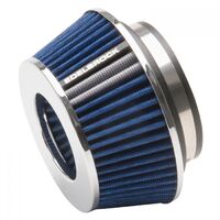 Edelbrock Air Filter Element Pro-Flow Conical Cotton Gauze Blue 3.7 in. Length Each EB43613