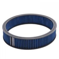 Edelbrock Air Cleaner Element Pro-Flo Round 14.00 Diameter Cotton Gauze Pro-Charge Stripe Blue Each EB43667