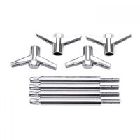 Edelbrock Valve Cover Wing Bolts 2-Piece Steel Chrome 1/4 in.-20 Thread 3.750 in. Length Set of 4 EB4400