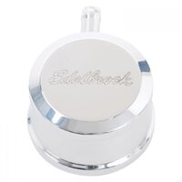 Edelbrock Valve Cover Breather Billet Aluminium Round Polished Push-In Universal Each EB4407