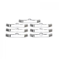 Edelbrock Valve Cover Hold-Down Tabs Steel Chrome For Chevrolet Big Block Set of 7 EB4414