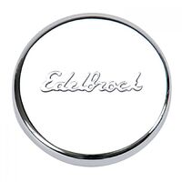 Edelbrock Oil Fill Plug Cap Push-In Round Steel Chrome Universal Each EB4415