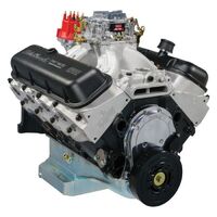 Edelbrock Crate Engine /Musi 555 RPM XT 10.0:1 676 hp 649 ft.-lbs. Torque As-Cast Carbureted For Chevrolet 555 EB49550