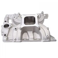 Edelbrock Intake Manifold Torker II Single Plane Aluminium Natural Square Bore Non-EGR For Pontiac V8 Each EB5056