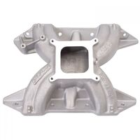 Edelbrock Intake Manifold Torker II Single Plane Aluminium Natural Square Bore Non-EGR Mopar RB Big Block Each EB5091