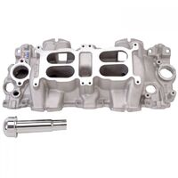 Edelbrock Intake Manifold Dual Quad Aluminium Natural Dual Square Bore Large Port For Chevrolet W Big Block Each EB5409