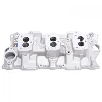 Edelbrock Intake Manifold C-357-B Three-Deuce Aluminium Natural for 94 Carbs For Chevrolet Small Block Each EB5418