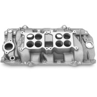 Edelbrock Intake Manifold C-66-R Dual Quad Aluminium Natural Dual Square Bore Rectangular Port For Chevrolet Big Block EB5421