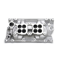 Edelbrock Intake Manifold C-26 Dual Quad Aluminium Natural Dual Square Bore For Chevrolet Vortec 5.7L Each EB5426