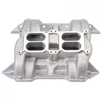 Edelbrock Intake Manifold CH-28 Dual Quad Aluminium Natural Dual Square Bore Mopar RB 6.8L 7.0L 7.2L Each EB5440