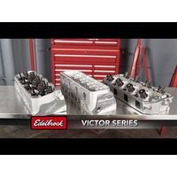 Edelbrock Cylinder Head CNC Vic Jr. Aluminium Satin 11 degree Canted valve GM LS3 Complete Each. EB61349