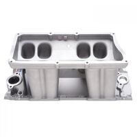 Edelbrock Intake Manifold VictorTunnel Ram Base Aluminium Natural Carbureted Each EB7085