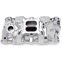 Edelbrock Intake Manifold Performer RPM Dual Plane Aluminium EnduraShine Square Bore For Chevrolet Small Block Each EB71014