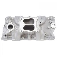 Edelbrock Intake Manifold Performer RPM Dual Plane Aluminium Natural Spread Bore For Chevrolet Small Block Each EB7104