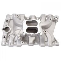 Edelbrock Intake Manifold Performer RPM Dual Plane Aluminium Natural Square/Spread Bore For Oldsmobile 307/330/350/403 EB7111