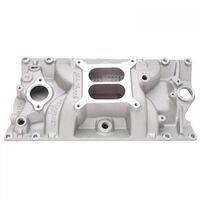 Edelbrock Intake Manifold Performer RPM Vortec Dual Plane Aluminium Natural Square Bore For Chevrolet Vortec V8 Each EB7116