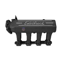 Edelbrock Intake Manifold Aluminium Black Multi-Port EFI For Chevrolet Small Block LS1 LS6 Each EB71393