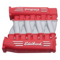 Edelbrock Intake Manifold Cross-Ram Aluminium Fuel Injected Rectangular Port Heads Red GM LS3 Each EB7141