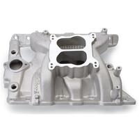 Edelbrock Intake Manifold Performer RPM Dual Plane Aluminium Natural Square/Spread Bore For Pontiac 326-455 Each EB7156