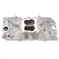 Edelbrock Intake Manifold Performer RPM Dual Plane Aluminium Natural Square/Spread Bore For Chevrolet Big Block Oval Port EB7164