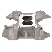 Edelbrock Intake Manifold Performer RPM Dual Plane Aluminium Natural Square Bore Mopar 361/383/400 Each EB7186