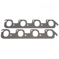 Edelbrock Exhaust Manifold Gaskets Composite with Steel Core Oval Port For Ford 302/351 Clevor 351M 400M Pair EB7262